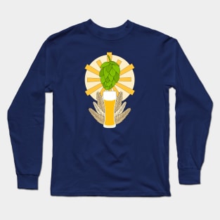 Almighty Hops - Funny Beer Design Long Sleeve T-Shirt